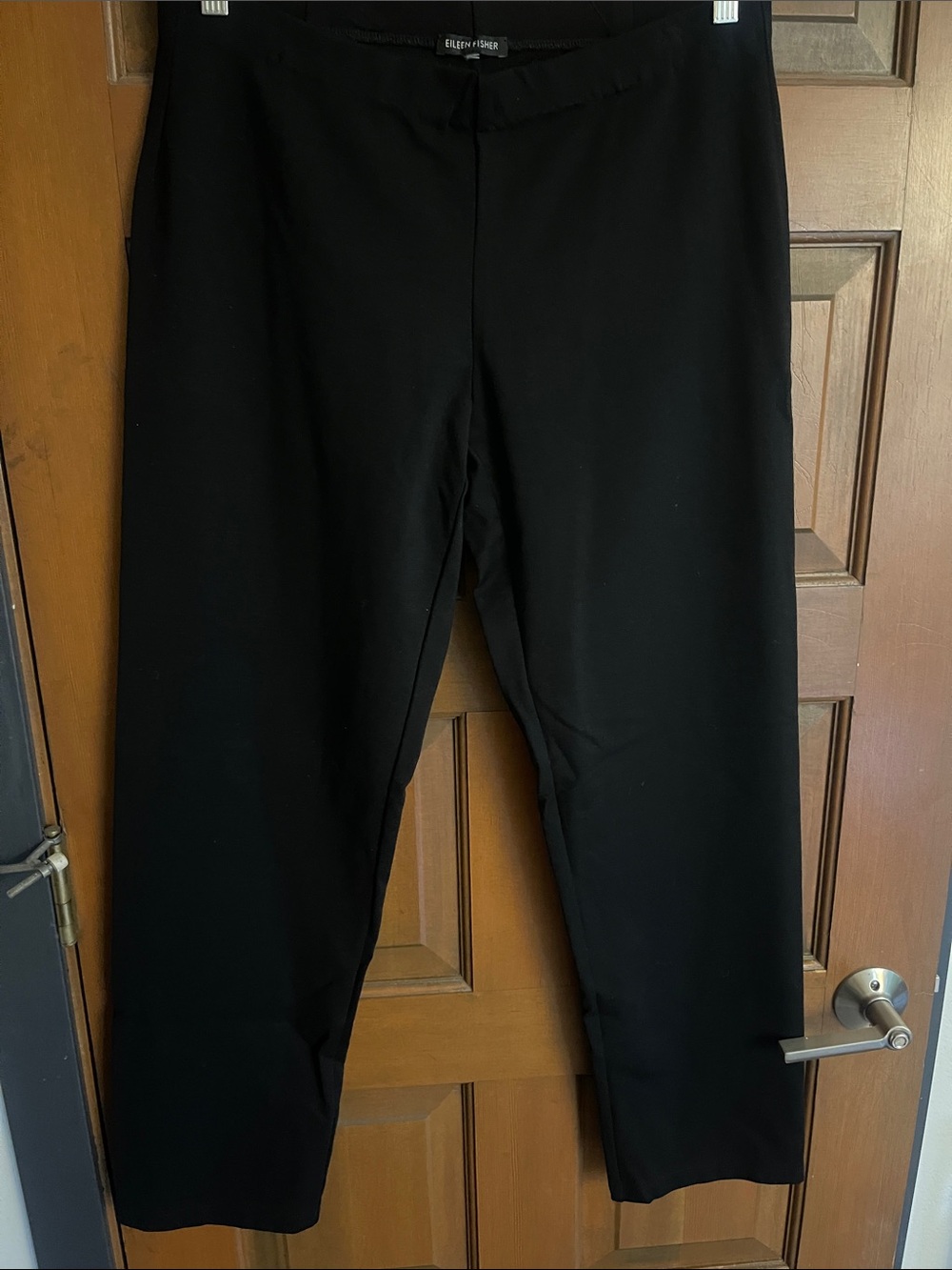 Eileen Fisher Black Straight-Leg Men’s Pants